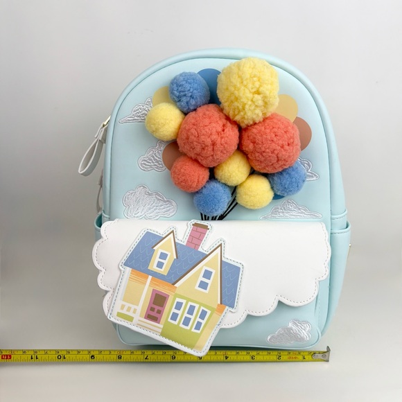 Loungefly Disney Pixar Up Floating House Pom Pom Mini Backpack Exclusive New NWT main image 5